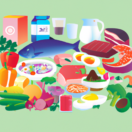 3. תמונה המחשה של תזונה מאוזנת, המציגה מגוון מאכלים מזינים.
