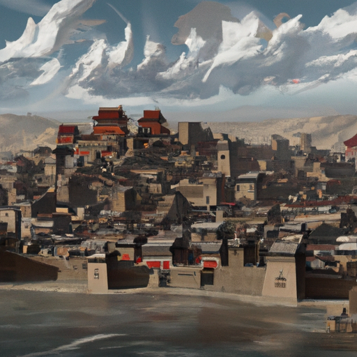 נוף פנורמי של העיר העתיקה המוקפת בחומות העיר העתיקה